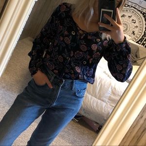 Hollister floral blouse